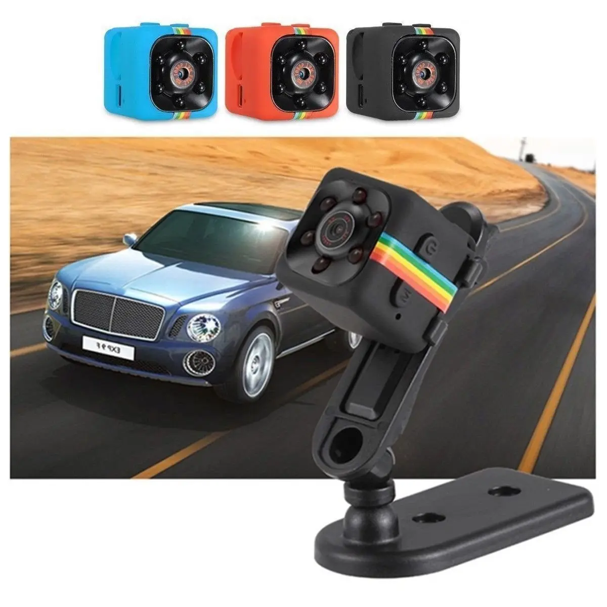 

SQ11 Full HD 1080P Mini Car DV DVR Camera Dash Cam IR Night Vision Blue