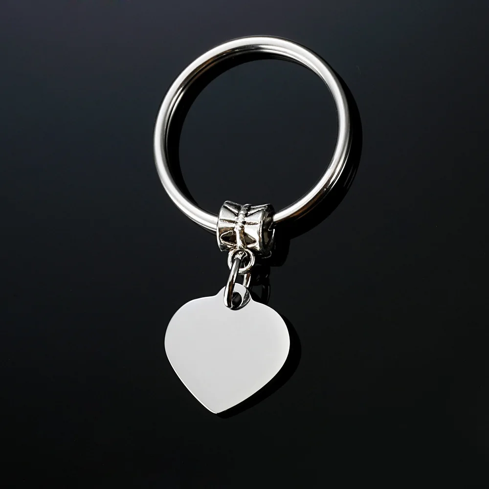 Индивидуальные фото гравировки Dog Tag брелки нержавеющая сталь в форме сердца Keepsake для Персональных Подарков