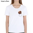 Женская забавная футболка с карманом такса, Повседневная футболка с фальш-карманом, милые женские футболки, лето 2019