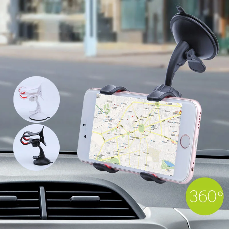 Автомобильный держатель для телефона гибкий вращающийся на 360 градусов