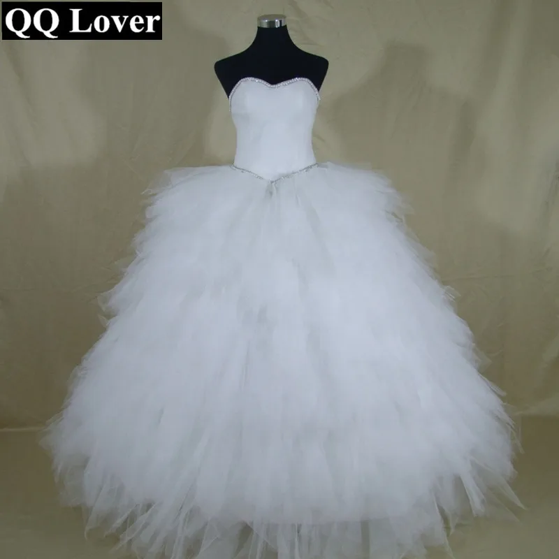 Новинка 2019 г. бальное платье QQ Lover с открытыми плечами и бисером свадебное на