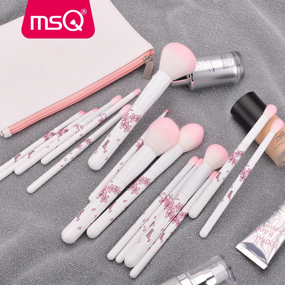 MSQ Pro 15 шт. кисти для макияжа основа Тени век набор кистей pincel maquiagem мягкие