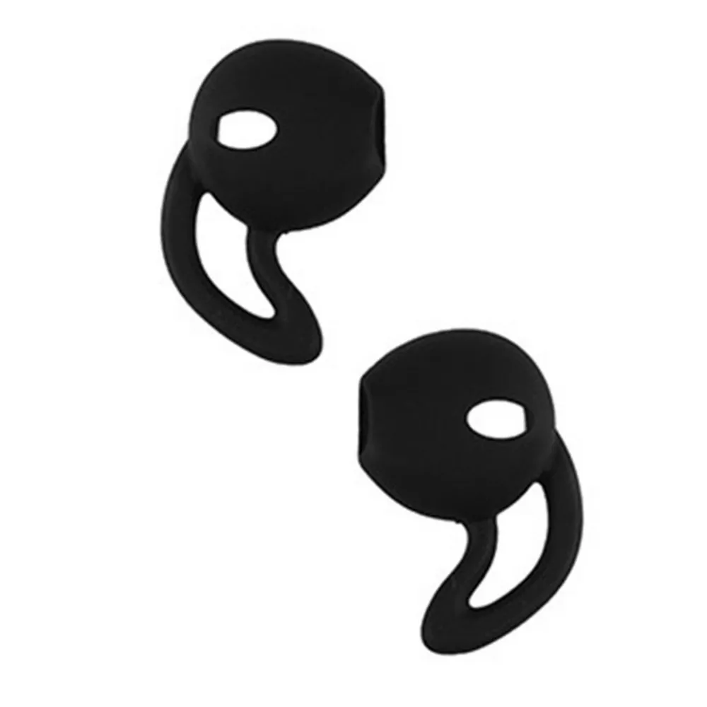 Black Ушные крючки Earpods Чехлы Нескользящие силиконовые мягкие спортивный наушник советы для Apple AirPods или EarPods наушники/наушники - Цвет: Black