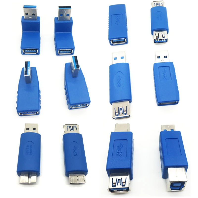 12 шт. USB3.0 адаптер муфты инструментарий типа A-B или микро мини и папа-мама Адаптеры