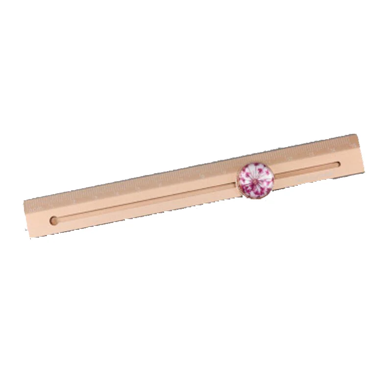 

15cm Straight Rulers Moving Flower Bookmark Creativity School Tools Reglas Metalicas Promotional Gift Stationery