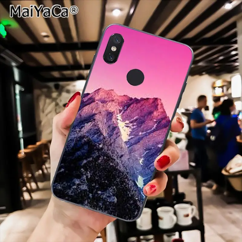 MaiYaCa зимние снежные горы Sceneary черный чехол для телефона для Xiaomi Redmi8 4X 6A S2 7A 6A Redmi 5 5Plus Note5 7 Note8Pro - Цвет: A4
