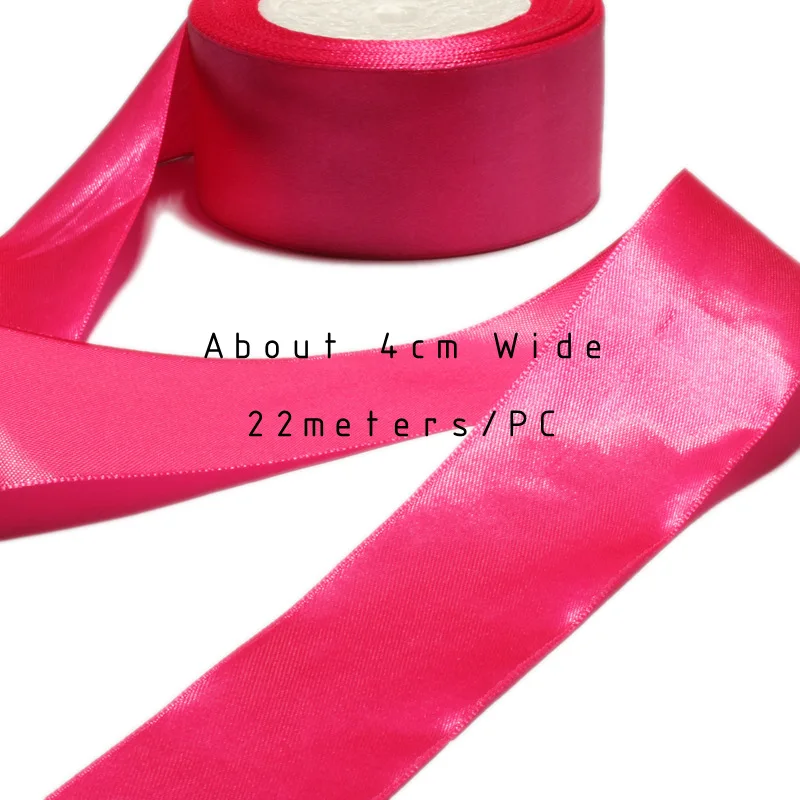 22meters Mint Green 1.6&quot Shiny Satin Ribbons for Wedding Invitation Card Gift Solid Silk Webbing Wrapping Apparel Decoration | Дом и сад