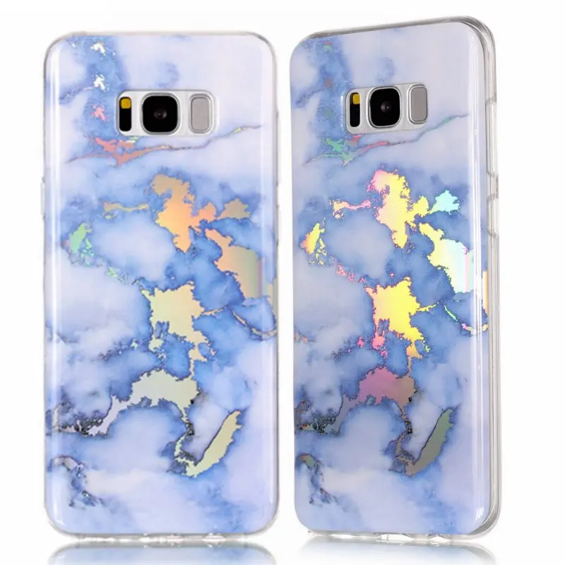 Для samsung S8 Гранит Чехлы для Coque Galaxy Plus S 8 S8Plus задняя крышка мягкая Мрамор