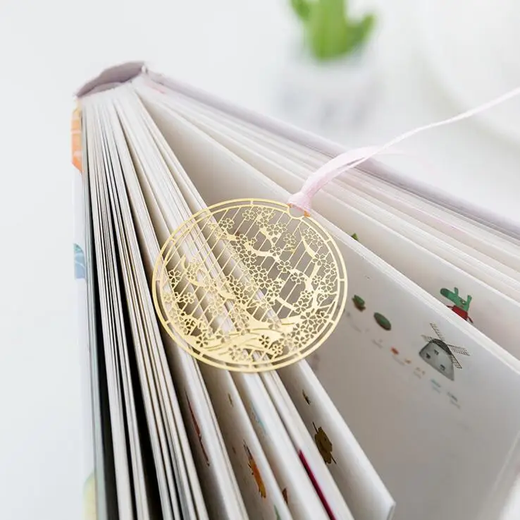 8 штук Lytwtw классический металлический материал вишни закладки для книжные маркеры Держатель школы милый подарок