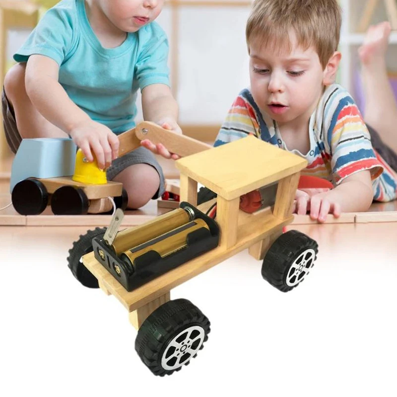 

Diy Electric Wind Car Assembled Puzzles Science Experiment Kits Educational Mini Model Early Learning Toy Kid Science Toys Gif