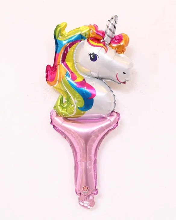 1pc unicorn 1 шт смешанный декор для свадьбы и Помолвки воздушные шары День Святого Валентина и день рождения декоратор шары сердце алюминиевый воздушный шар из фольги - Цвет: 1pc unicorn