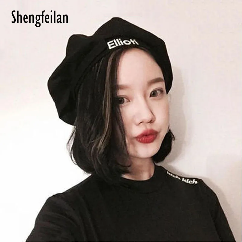 Зимняя женская шерстяная шапка восьмиугольный головной убор с козырьком и