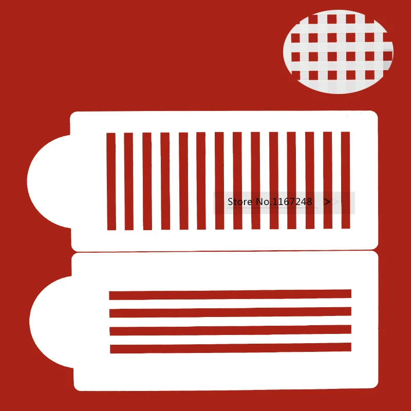 Полосатый трафарет для торта 2 шт./лот форма украшения тортов из сахара печенья