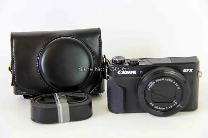 Чехол из искусственной кожи для камеры Canon Powershot G7X Mark 2 G7X II G7X III G7X3 G7X2 G7XII чехол для цифровой камеры+ ремень