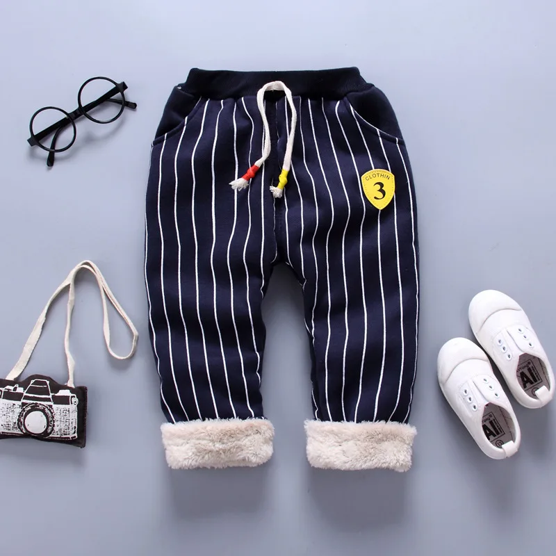 Baby boys warm thick velvet trousers for bebe infants pants winter newborn baby cotton casual sports long leggings |