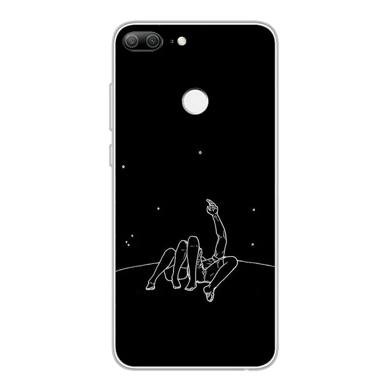 ciciber Cover For Honor 9 10 Lite 7A 8X 8C Pro Play V10 Phone Cases Starry Sky Moon Shell Coque Capa Capinha Soft TPU |