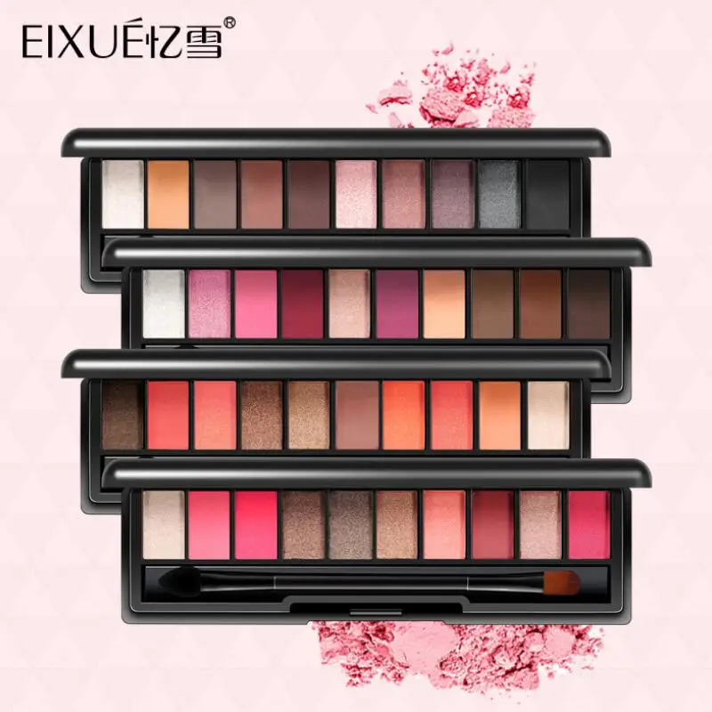 10 цветов Тени для век Палитра полный Профессиональный макияж тени цветные