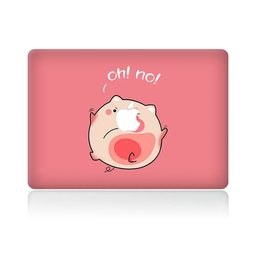 Виниловая наклейка Oh No Cute Pig Для DIY MacBook Air Pro Retina 11 13 15 дюймов для ноутбука Mac с