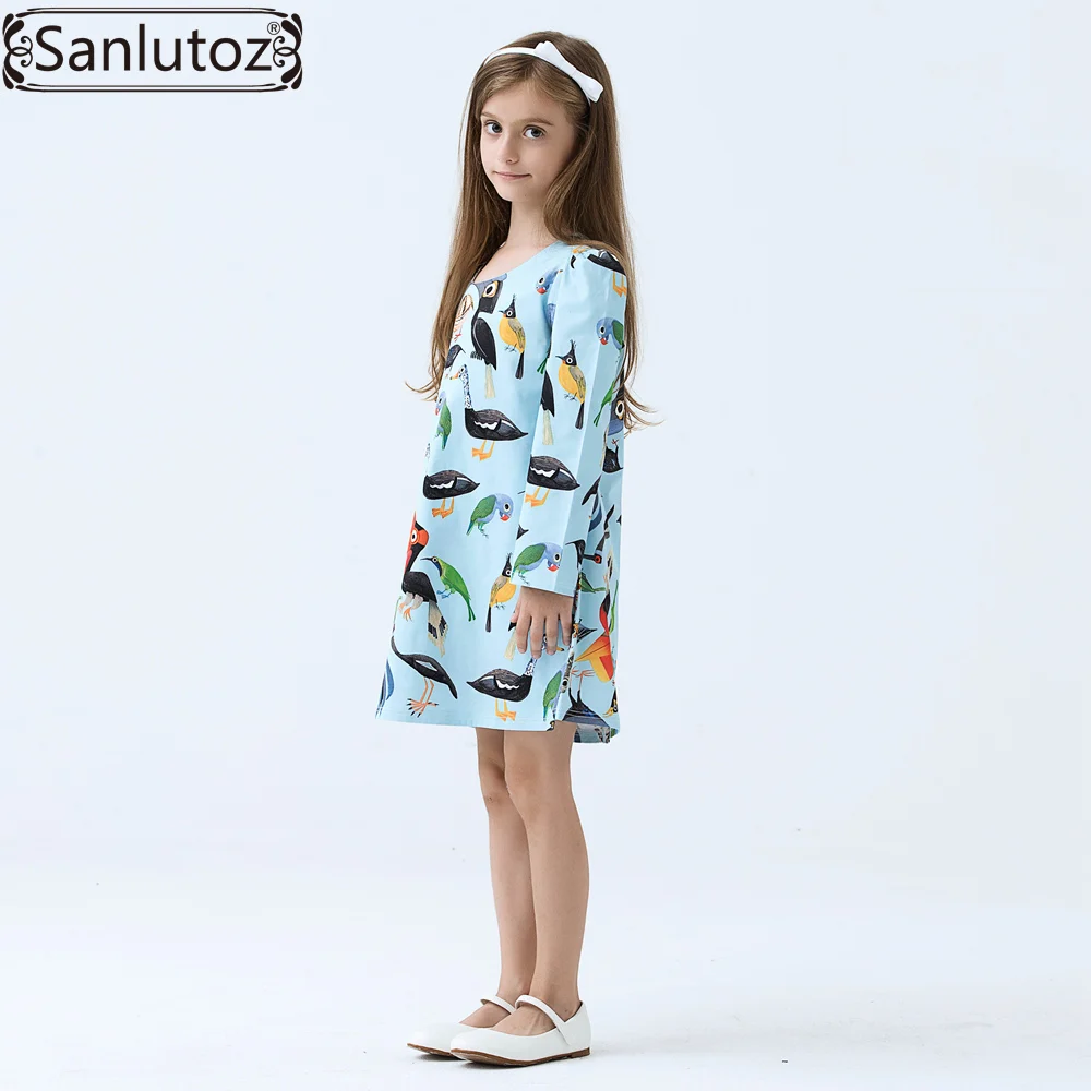 Платье для девочек детская зимняя одежда брендовая с рисунком платье принцессы