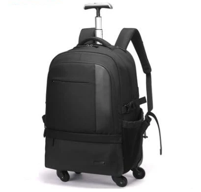 Men Rolling Luggage backpack bags on wheels  Travel trolley bag wheeled backpack for  Business Cabin Travel trolley bag suitcase