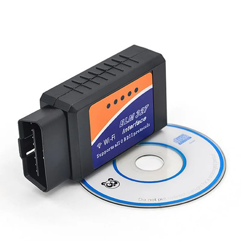 ELM327 wifi OBD2 сканер OBD II диагностический инструмент V1.5 wifi ELM327 беспроводной считыватель кода OBD поддерживает и Android, и IOS