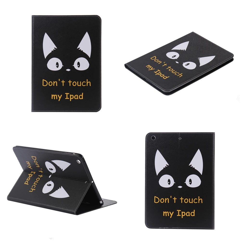 Чехол книжка из ПУ кожи для Apple iPad air 3 2 1 mini 4 5 6 7 Pro 9 дюйма 12 чехлы don't touch my pad #1|pad