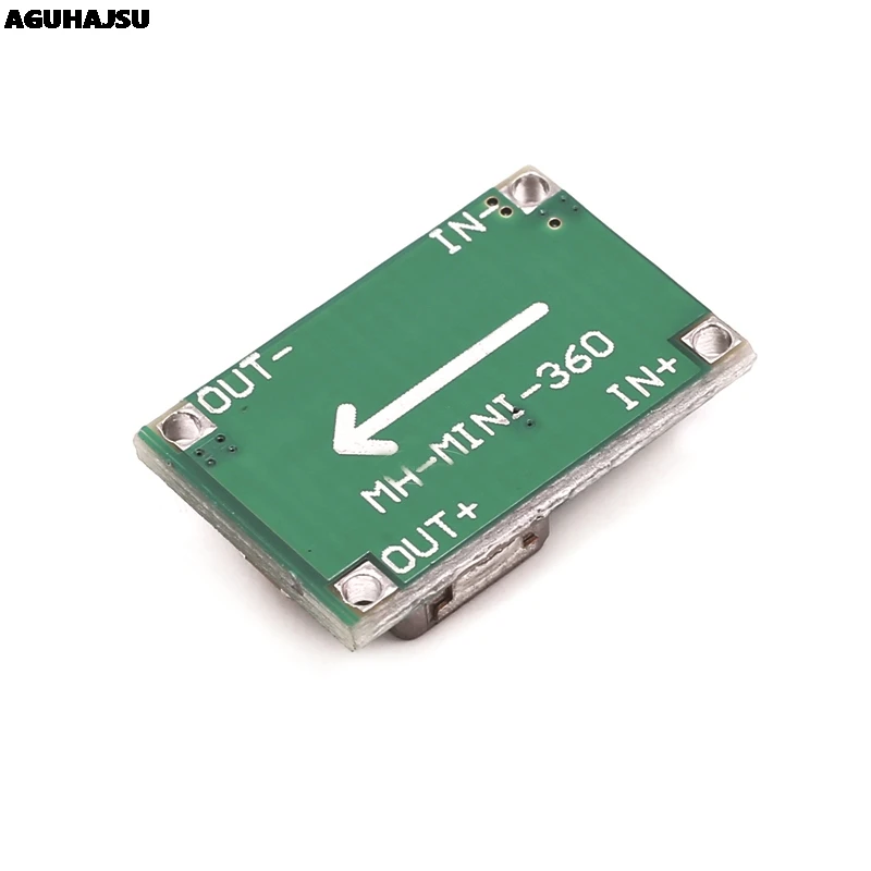 Мини-модуль RC самолета 5 шт./лот Mini 360 DC Buck Converter Step Down 4.75V-23V до 1V-17V LM2596 2A 17x11x3.8 мм на.