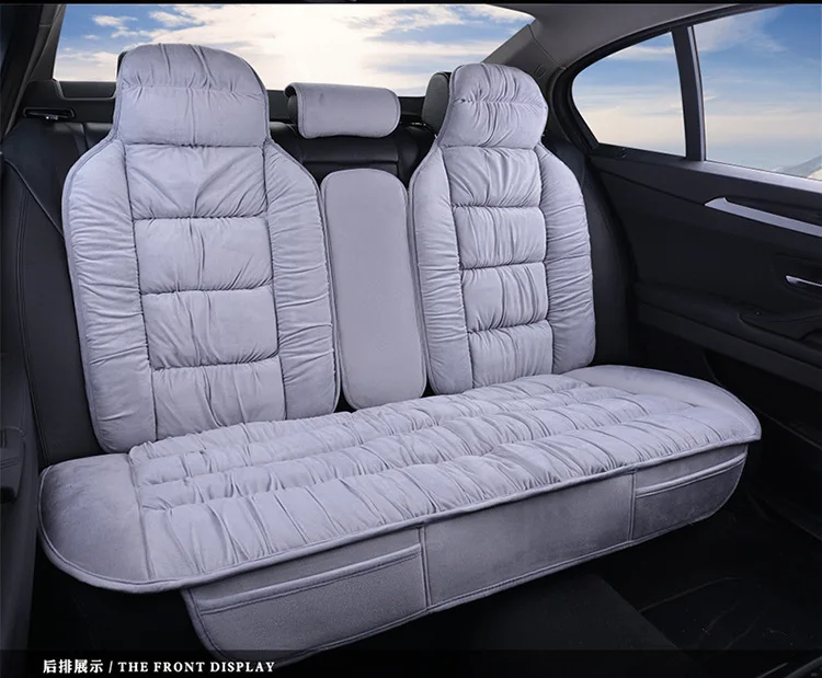 Rear Brown Авто чехлы Теплый Зимний плюш авточехлы чехол на сиденье for toyota wish camry 70 - Название цвета: Rear Brown