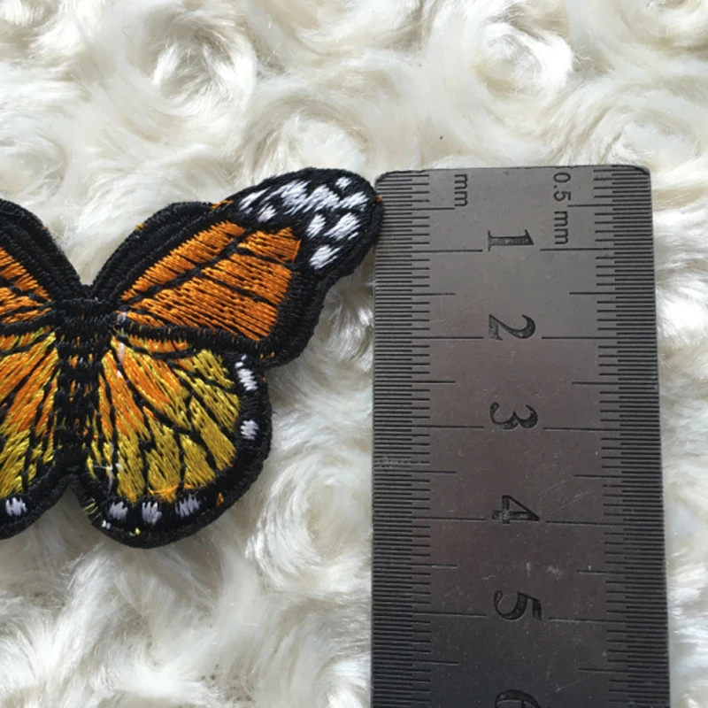 DIY труба мультфильм бабочка Вышивка Шитье на ткани одежда декоративная заплатка