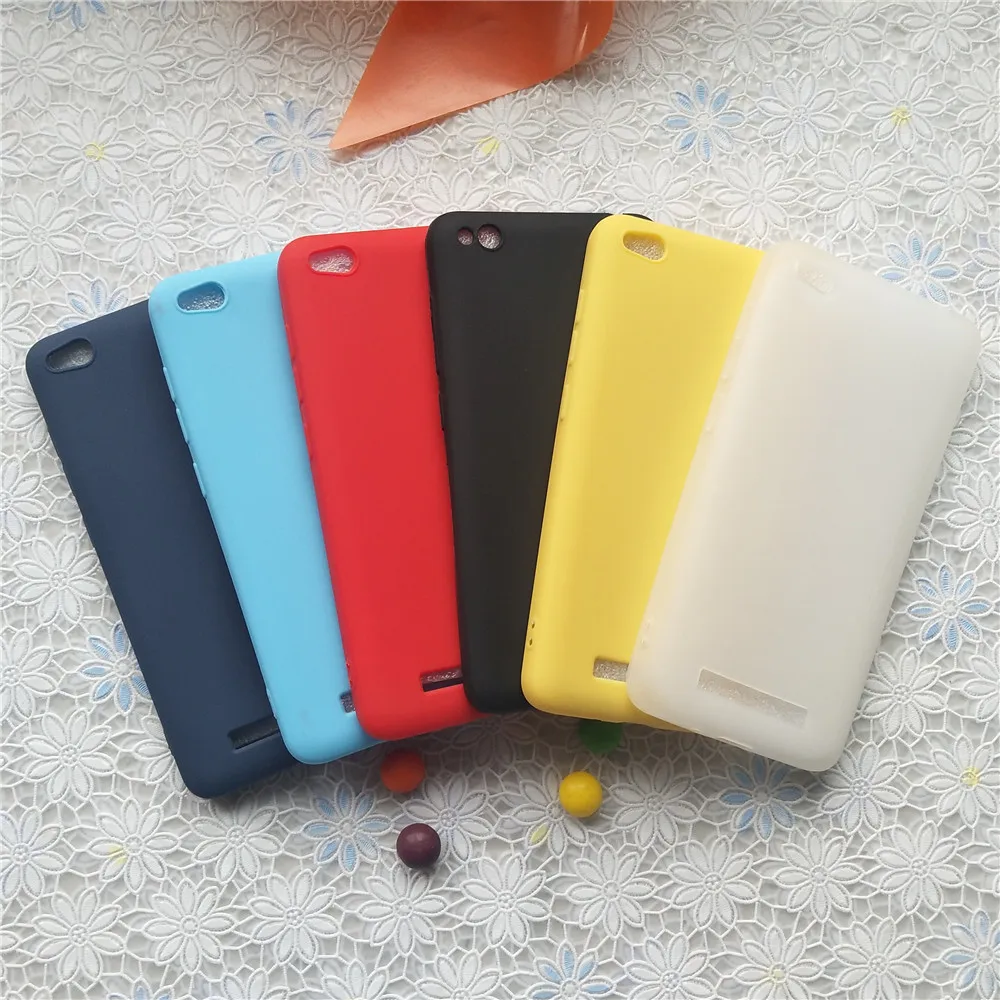 Простая однотонная задняя крышка для Xiaomi Redmi 4A Redmi4A Macarons Цветной силиконовый