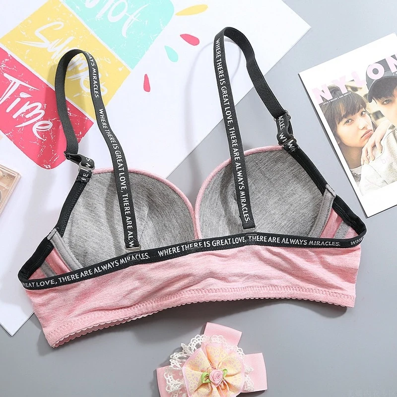 Комплект тренировочного нижнего белья для девочек удобный бюстгальтер с тонкой