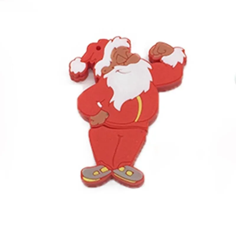 USB флеш-накопитель 128 ГБ мультяшный usb-кабель с Санта-Клаусом 2,0 4 ГБ 8 ГБ флеш-накопитель 16 ГБ 32 ГБ 64 ГБ Рождественская серия флешки карта памяти подарок - Цвет: 6