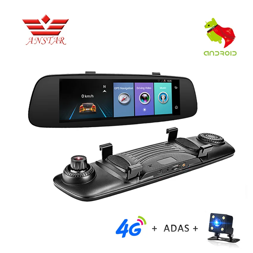 ANSTAR 4G 1080P Автомобильный видеорегистратор 7 84 &quotсенсорный WIFI ADAS удаленный монитор