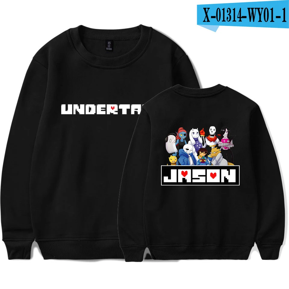 S Толстовки Undertale для мужчин и женщин новая Толстовка с принтом пуловер с капюшоном размера плюс больше d толстовки Undertale - Цвет: S