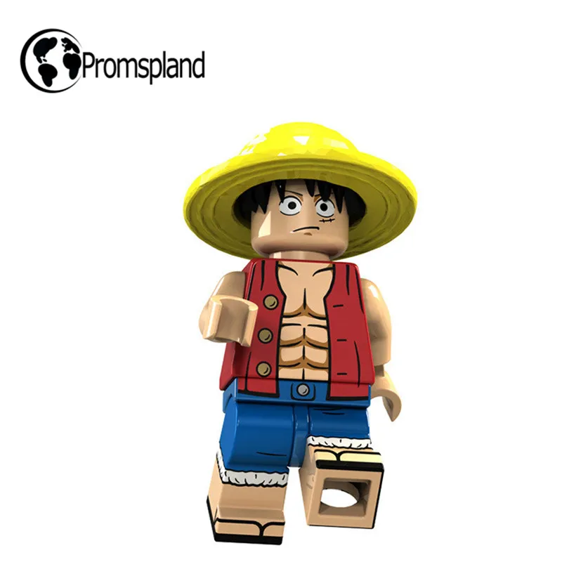 6pcs Anime One Piece Mini Figures Luffy/Sanji/Franky/Edward NewgateBuilding Blocks Compatible With LegoINGlys Toys 4.5cm  Игрушки