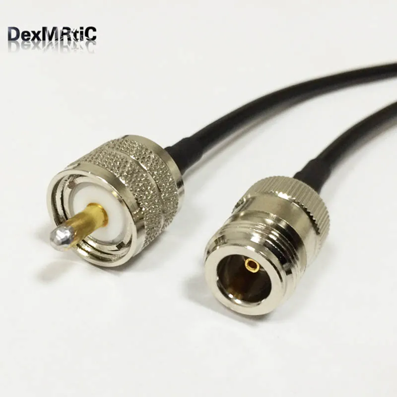 N Тип Женский к UHF папа PL259 RF кабель pigtail RG58 100 см для беспроводного маршрутизатора