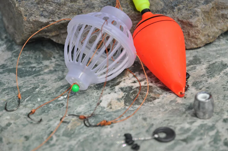 2 Sets In Box Water Monster Silver Carp Bighead Rig Hook Set Head Swivels Lead Weight Fishing Tackle | Спорт и развлечения