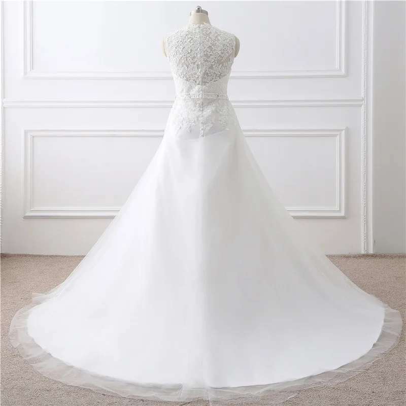 Vestido Де Noiva Casamento Sexy V Шеи Кружева Бальное платье Свадебное Платье На Заказ