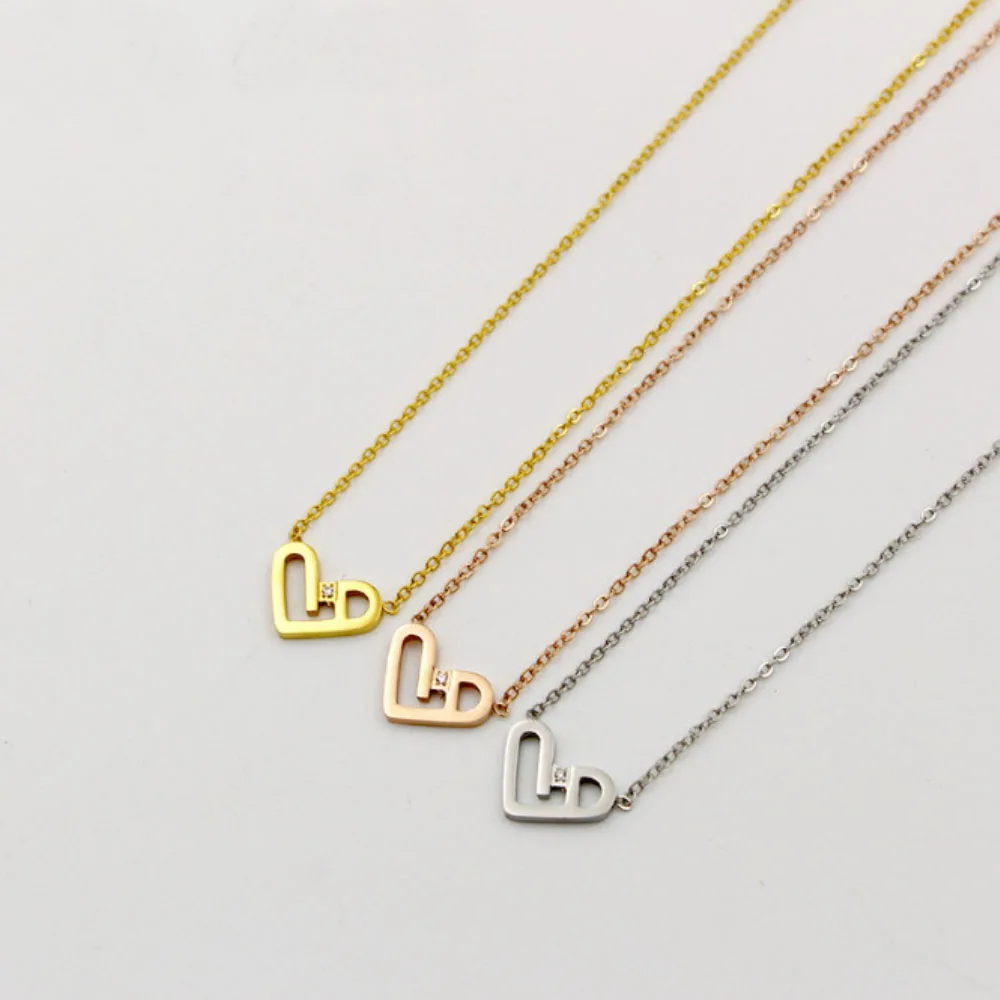 Stainless Steel Heart Shape Love Pendant Necklace | Украшения и аксессуары