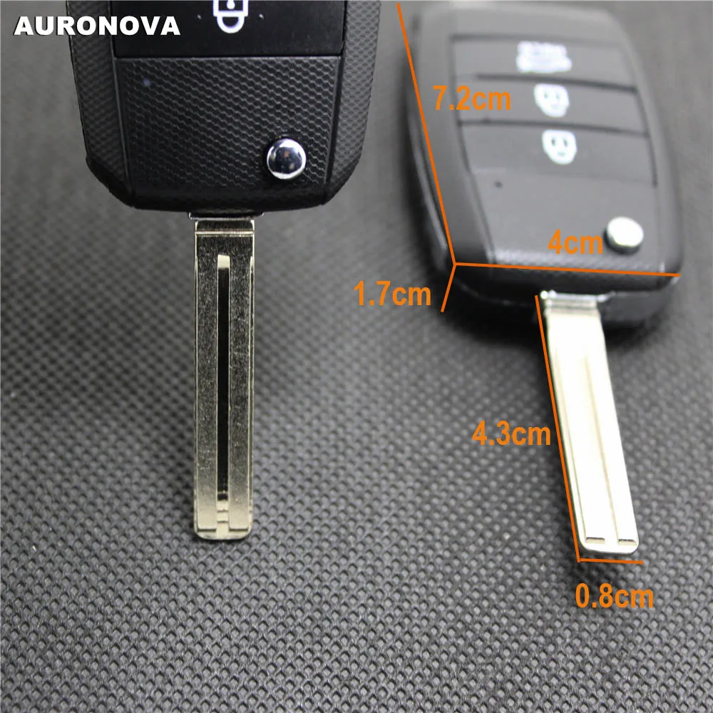 Чехол для ключей AURONOVA складной Kia K2 K3 K5 Carens Cerato Forte Sportage 3 кнопки чехол