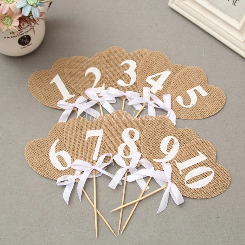 1 компл. Свадебные настольные открытки джутовая Мешковина приемная настольная