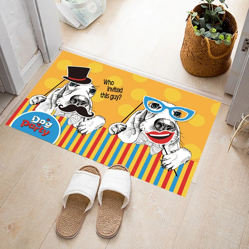 Прочные коврики LOUTASI для входной двери Забавные милые Мультяшные с рисунком
