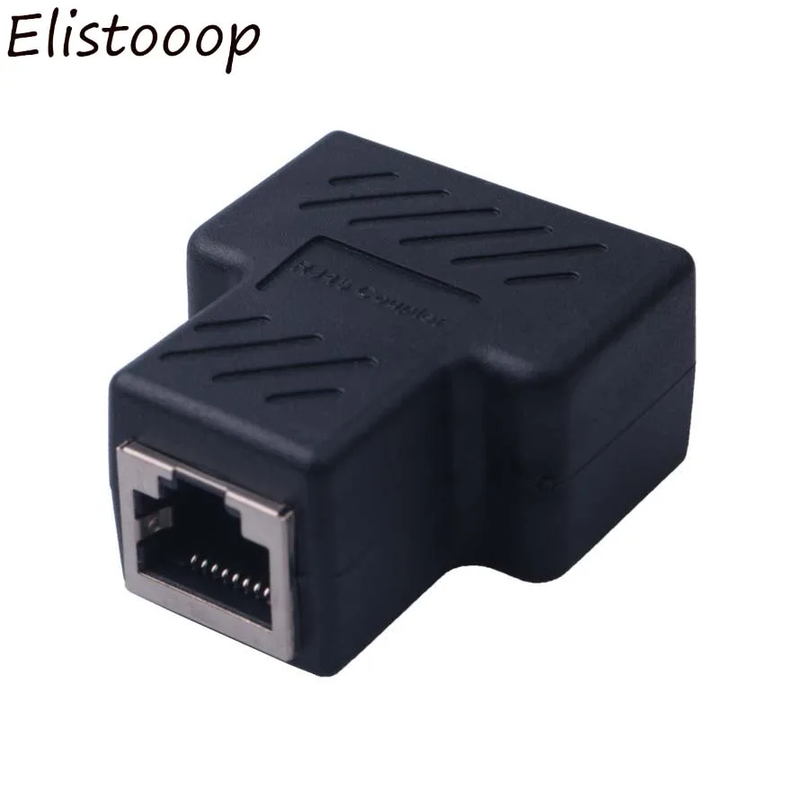 Elistooop сетевой кабель RJ45 LAN Ethernet 1-2 канала Женский адаптер разъём разветвитель |