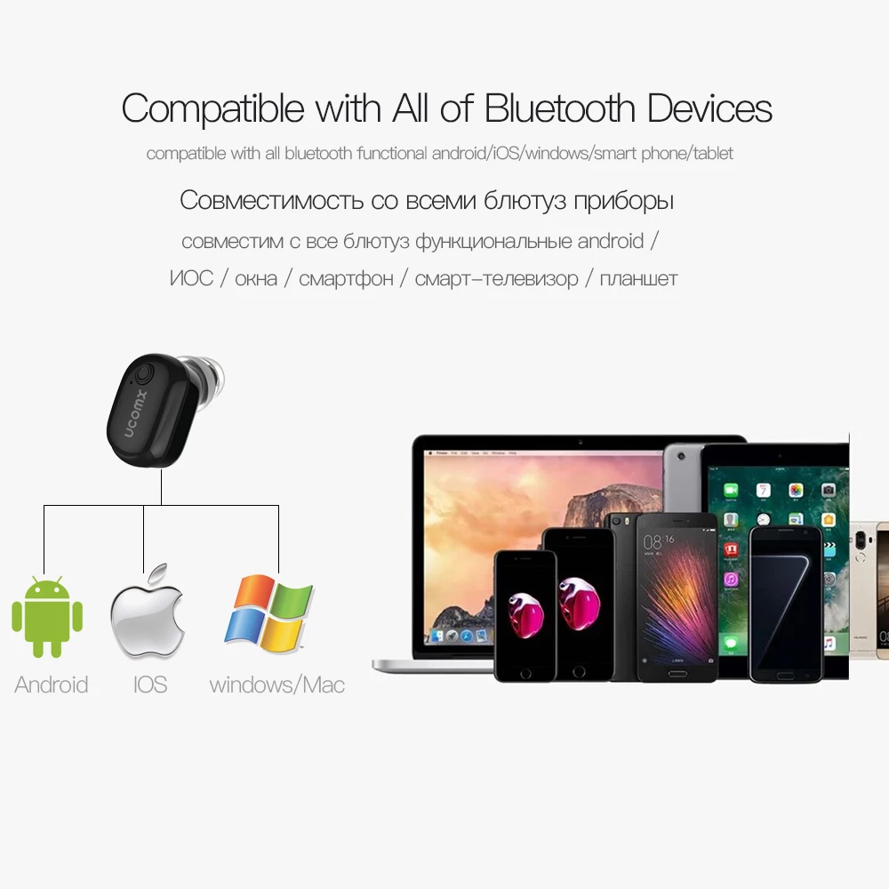 TCunPT Мини Bluetooth наушники беспроводные гарнитура свободные руки невидимые для iPhone