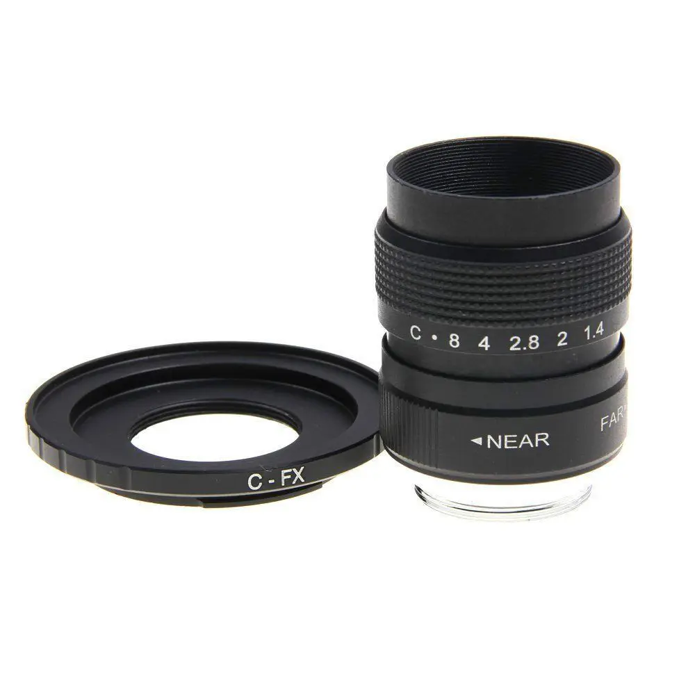 25 мм F1.4 CC TV Movie lens + C Mount to Fuji Fujifilm X-A2 X-A1 X-T1 X-T2 | Электроника