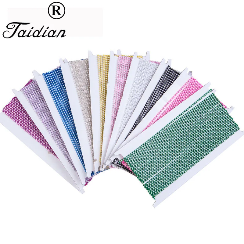SS8 Plastic Crystal Rhinestone Banding Jewellery Making Accessories 10Yards/lot Trim AM TAIDIAN|making accessories|jewellery making
