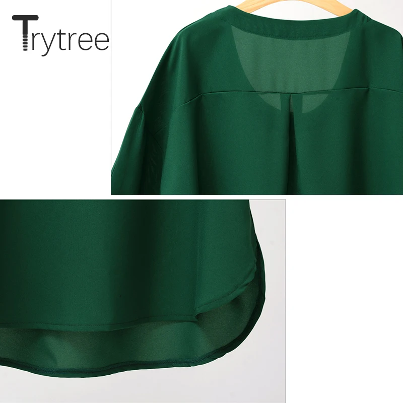Trytree лето осень женская футболка Повседневная с круглым вырезом наполовину
