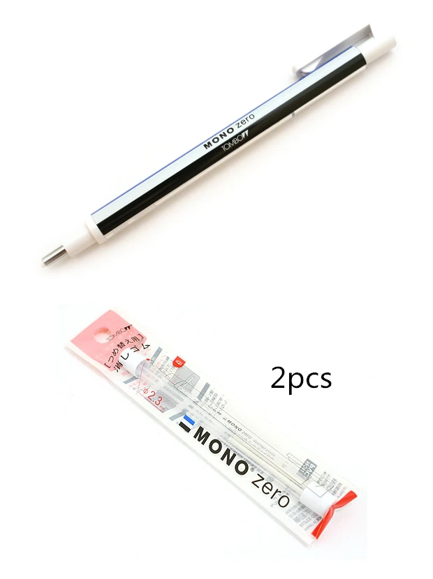AS PIC TOMBOW MONO Zero Ultrafine Pencil Rubber Perfect Revise Details/Highlight For Manga Design круглый/квадратный носок Elastone Eraser - Цвет: AS PIC