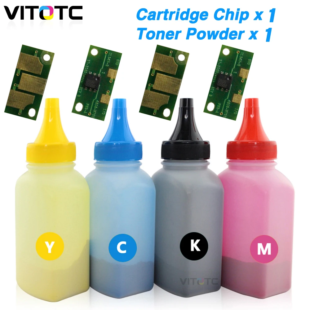 1 шт. бутылка порошка тонера + чип для Konica Minolta Magicolor 2400 2430 2500 Вт 2530DL 2550DN 2550EN 2590 KCMY