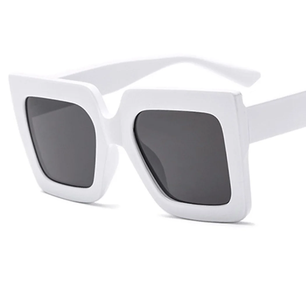 Модные квадратные женские солнцезащитные очки 6 видов цветов негабаритная